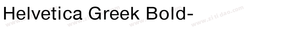 Helvetica Greek Bold字体转换